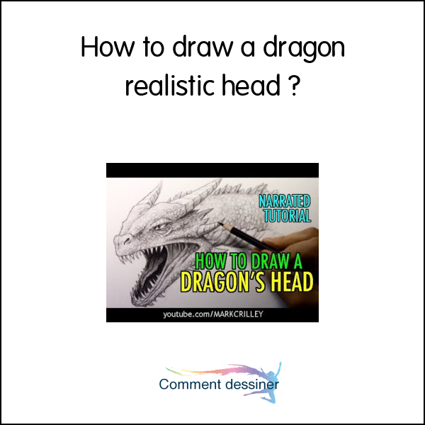 How to draw a dragon realistic head